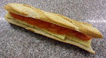 French Baguette with Mature Cheddar & Tomato filling