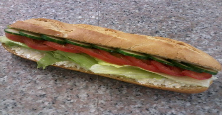 French Baguette with Egg Mayo & Salad filling