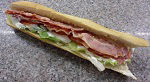 French Baguette with Bacon, Lettuce & Tomato filling