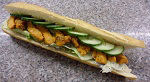 French Baguette with Chicken Tikka with Minted Mayo Salad filling