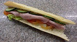 French Baguette with Ham & Sallad filling