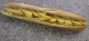 French Baguette with Honey Mustard Chicken filling