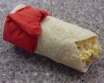 Wrap with Mild Cheddar, Red Lester & Red Onion filling